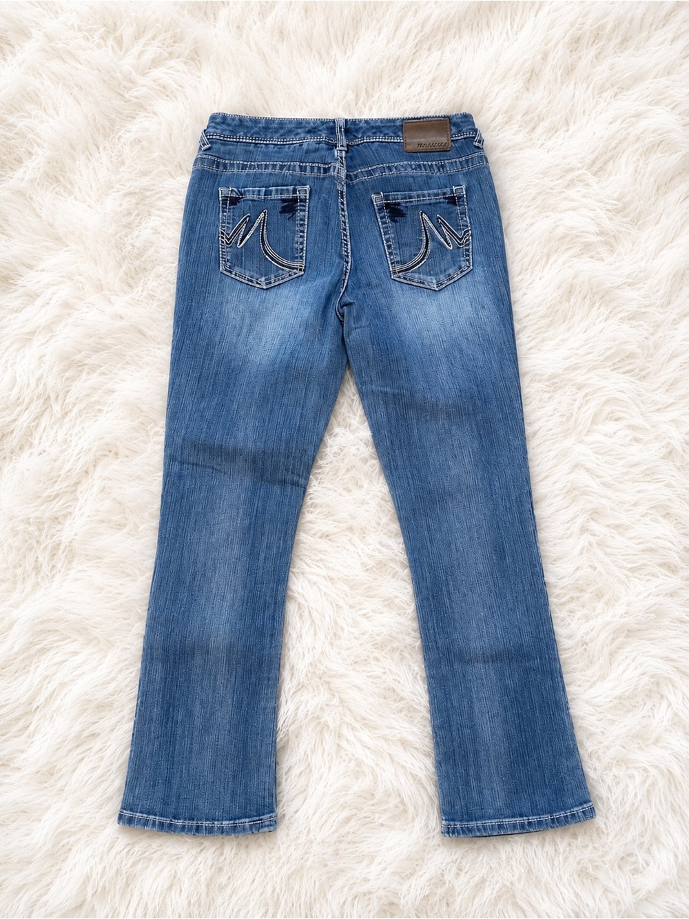 Maurices Bootcut Jeans 5/6 X-Short Petite Medium Wash Stretch Denim Y2K - Picture 2 of 3